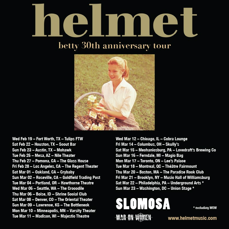 War On Women Tour Poster 2025 - BETTY 30th Anniversary Tour